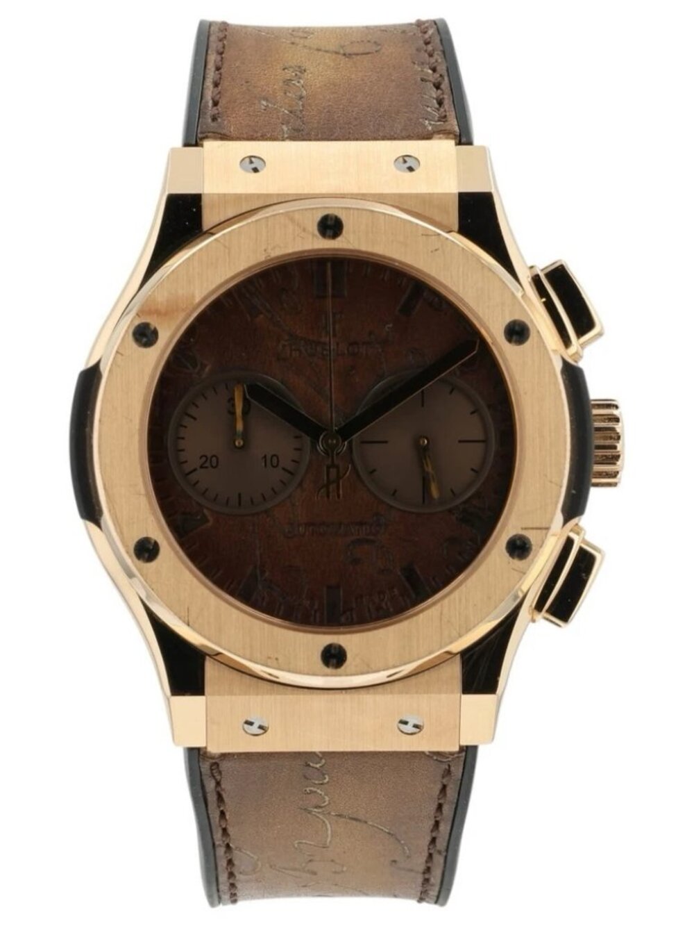 Hublot Classic Fusion Berluti Scritto Brown 18k Gold 45mm